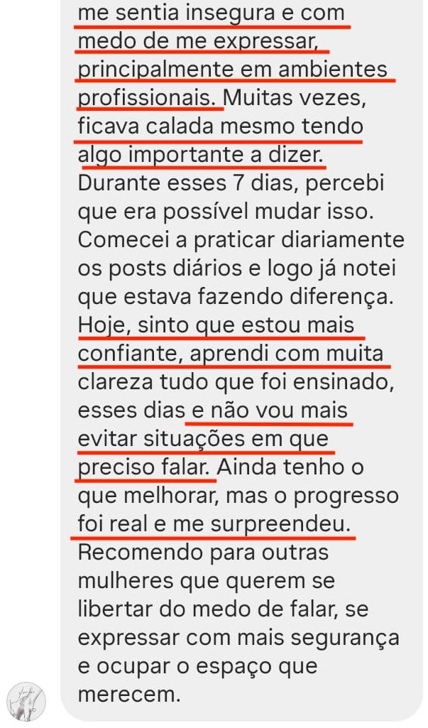 Depoimento Thauana